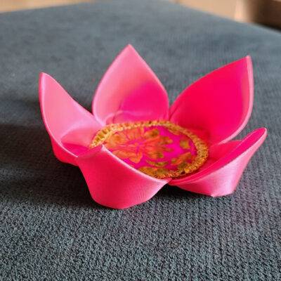 Pooja Lotus – Pink Silk Flower