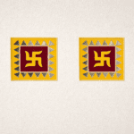 Swastik Door Traditional Sticker Set – Auspicious Hindu Symbol Wall & Entrance Decor