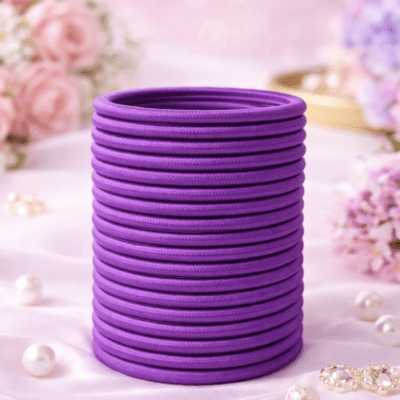Purple Silk Thread Bangles – Size 2.2 | Plain Elegant Ethnic Bangles for Women