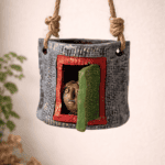 Hanging Planter with Peek-a-Boo Face Design | Decorative Indoor Plant Pot