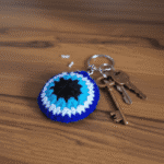 Handmade Woolen Round keychain