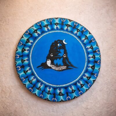 Handcrafted Shiv Mandala Wall Art (शिव मंडल कला) – Lord Mahadev Spiritual Home Décor