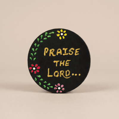 "Praise the Lord” Inspirational Fridge Magnet – Handcrafted Quote Refrigerator Magnet for Kitchen & Home Décor