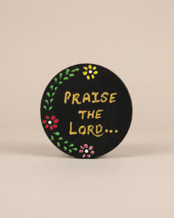 "Praise the Lord” Inspirational Fridge Magnet – Handcrafted Quote Refrigerator Magnet for Kitchen & Home Décor