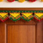 Colourful Beaded Handcrafted Toran (Traditional Indian Door Hanging)