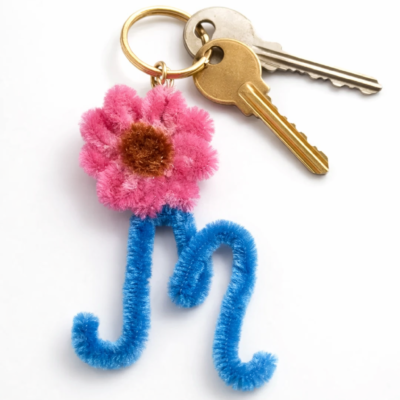 floral keychain