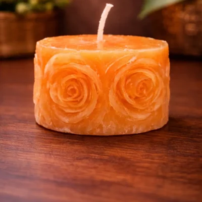 Decorative Rose Candle – Premium Home Décor Candle