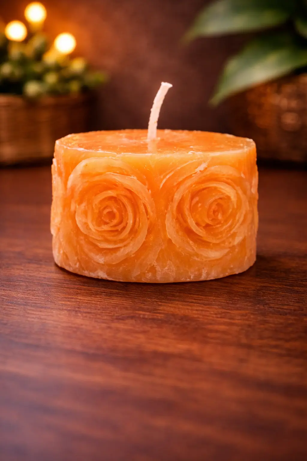 Decorative Rose Candle – Premium Home Décor Candle