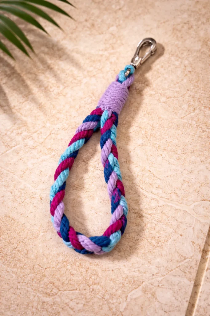 Multicolor Cotton Rope Key Holder