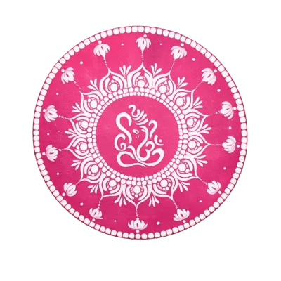 Pink Ganpati Wall Decor