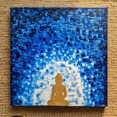 Handmade acrylic canvas painting wall decor