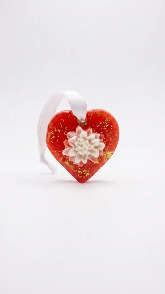 Red Heart Hanging Wax Aroma Freshener