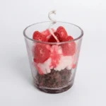 Strawberry & Chocolate Dessert-Style Scented Handcrafted Wax Candle