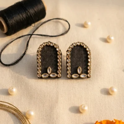 noir-kundan-arch-stud-earrings-black-handmade-ethnic-prama