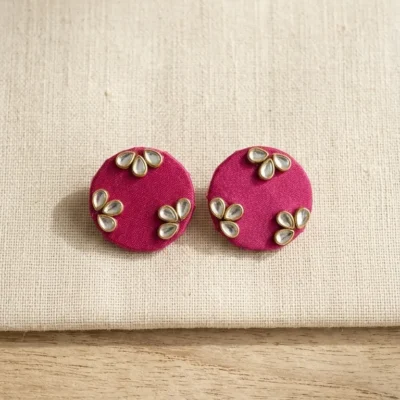 ruby-round-flower-stud-earrings-pink-kundan-handmade-prama
