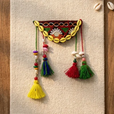 Boho Hair Accessory with Cowrie Shells & Tassels Traditional Ethnic Hair Ornament for Women