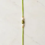 Handmade Pearl and Crystal Bead Rakhi for Brother